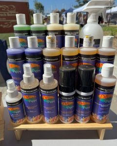 grooming products in the clinic